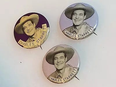 Charles Starrett Durango Kid Pinback Vintage Western Cowboy Toy Collectible Rare • $0.99