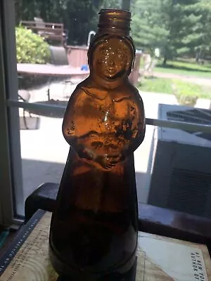 Mrs Butterworth Glass Syrup Bottle Vintage 1987 Amber • $25