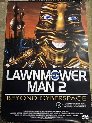 VINTAGE LAWNMOWER MAN 2 PROMOTIONAL POSTER 99cm X 68cm • $39.90