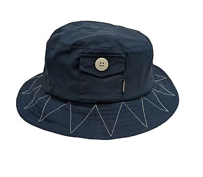 £46.87 • Buy Penfield Navy Hudson Wax Baker Sun Hat One Size NEW