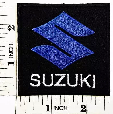 SUZUKI Patch  Motorcycle Motocross Motogp 2.5  Logo Sew Iron Embroidery Applique • $12.75