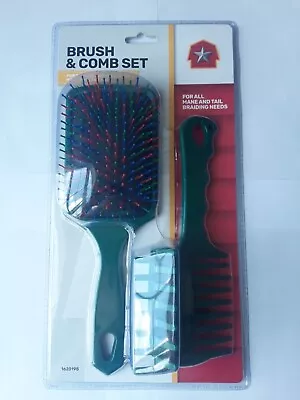 Brush And Comb Set For All Mane Hair &Tail Braiding Combing & Detangling Needs • $3.99