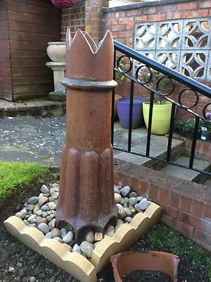 £150 • Buy Two Peyton Patent Salt Glaze Chimney Pots Reclaimed Vintage 4 Ft Tall.