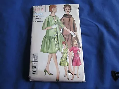 1961 VOGUE PATTERN SPECIAL DESIGN #4238 DRESS & COAT Size 14 W/Cloth Dress Label • $12.49