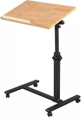 Rolling Laptop Desk For Rolling Cart Tilting Overbed Bedside Table Desk Overbed  • $80.75