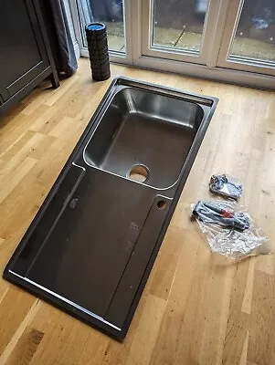 Franke Maris 1 Bowl Inset Kitchen Sink L/H Drainer MRX 211 - Stainless Steel - 1 • £39.99