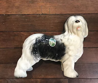 £14.99 • Buy Vintage Melba Ware England Large OES Old English Sheep Dog Polish Lowland PLS VG