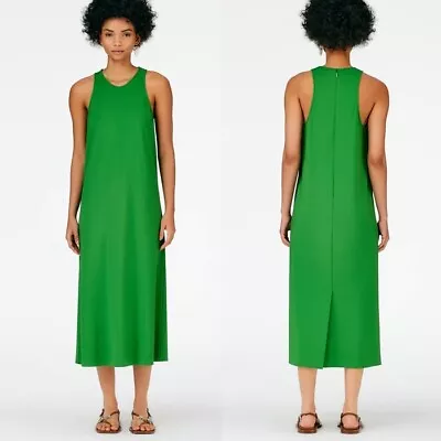 Tibi NWOT Serpentine Green Jersey Tank Midi Dress XS (2)  • $95
