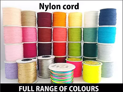 Rattail CordNylon Cord 1mm Thread Macrame Shamballa Kumihimo (Q1) • £0.99