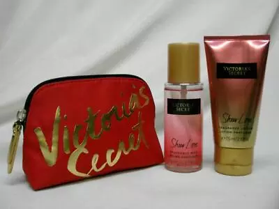 NWT Victoria's Secret SHEER LOVE 3PC GIFT SET FRAGANCE MISTBODY LOTION & POUCH • $26.99