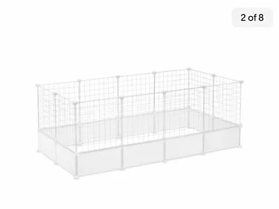£10 • Buy 24 Panels Pet Fence DIY Puppy Pen Crate Cage Dog Rabbit Playpen Metal Enclosure