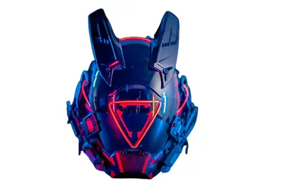 $368.76 • Buy Cyberpunk Mask Glowing Cosplay Festival Party Accessories Gift Fashion Style 