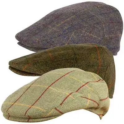 £12.50 • Buy Jack Pyke Wool Blend Flat Cap Quilted Lining Country Casual Hunting Brim Hat
