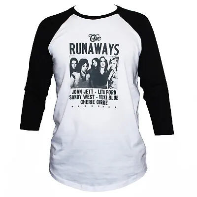 £17.60 • Buy The Runaways Punk Rock Metal  T Shirt 3 4 Sleeve Baseball Unisex Mens
