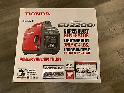 Honda Inverter EU2200i Super Quiet Generator Bluetooth • $980