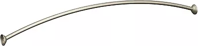 Moen CSR2165BN - 60  Curved Shower Rod With Pivoting Flanges In Brushed Nickel • $24.99