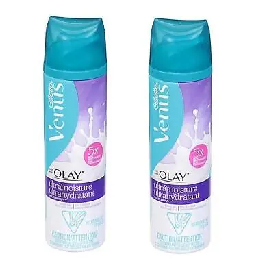 2 Pack Gillette Venus With Olay UltraMoisture Violet Swirl Shave Gel 6 Oz Ea. • $13.45