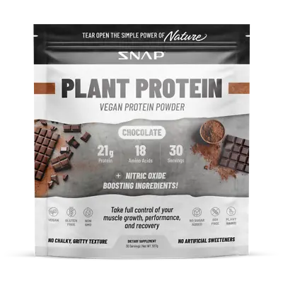 Plant Vegan Protein Powder Muscle Growth Performance & Recovery - Chocolate • $35.95