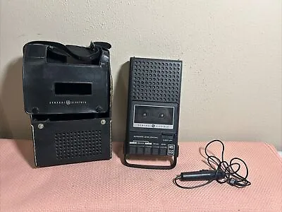 Vintage General Electric Portable Cassette Tape Recorder/Player Model # 3-5001A • $5