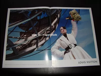 LOUIS VUITTON 2-Page PRINT AD Fall 2008 EVA HERZIGOVA Mert Alas & Marcus Piggott • $8