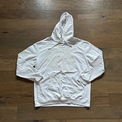 Vintage Ecko Unltd Hoodie Mens 2XL XXL White Rhino Logo Grunge Pocket Cotton • $36.99