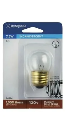 7-1/2 Watt S11  E26 Medium Base Light Bulb • $2.79