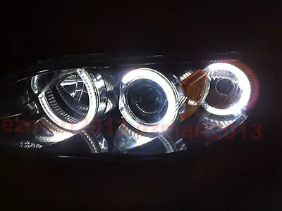 LED 6 Halo Ring For Mazda 3 03-07/speed 3 07-09 Headlight Lamp DRL Angel Eye • $60.61