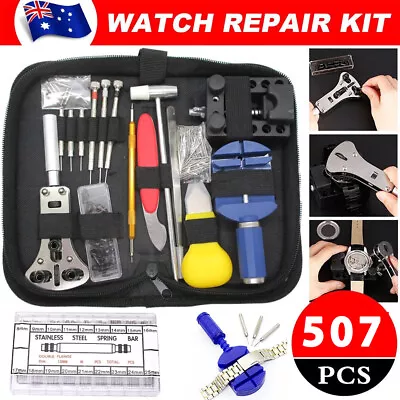 Watch Repair KitProfessional Spring Bar Tool Set 507PCS Watch Battery Tool Kit • $13.39