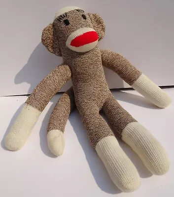 £39.13 • Buy Classic Sock Monkey Plush Handmade Retro Stuffed Animal Toy, Brand New, 20” Tall