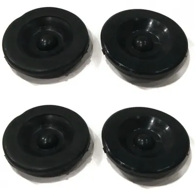 4-Pack Black Rubber Grease Plug Hub Dust Caps For Tiedown  Trailer Camper Axle • $6.99