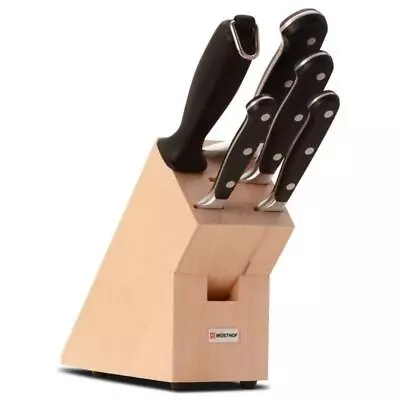 Wusthof Classic Knife Block Set Inc. 20cm Carving Knife | 6 Piece  • $582