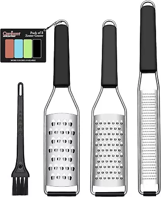 Cheese Grater Citrus Zester Lemon Zester Pack Of 3-304 Stainless Steel -  Sharp • $22.99