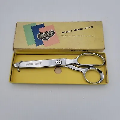 Vintage Wiss Model E Pinking Shears With Original Box Made In USA • $14.99