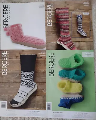 £6 • Buy Bergere De France Slipper Socks Knitting Patterns 42809 70594 70260 42775