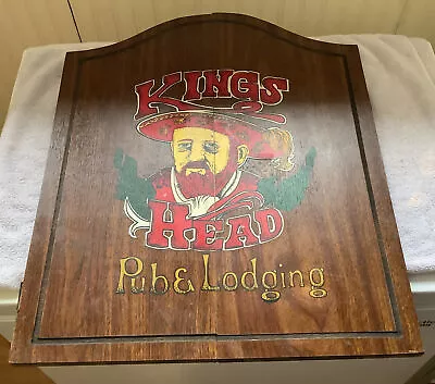 Vintage Kings Head Pub And Lodging Cabinet Doorshardware • $28