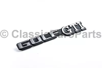 Euro Silver Rear Trunk Badge Emblem For VW Golf Rabbit MK2 GTI Up To 87 Original • $69