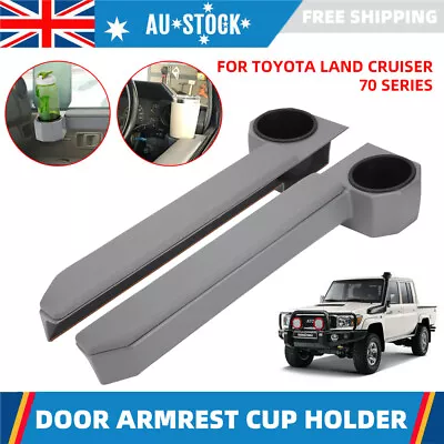 R+L Door Armrest Cup Holder For Toyota Land Cruiser 70 Series 76 79 Hj75 Hzj79 • $78.95