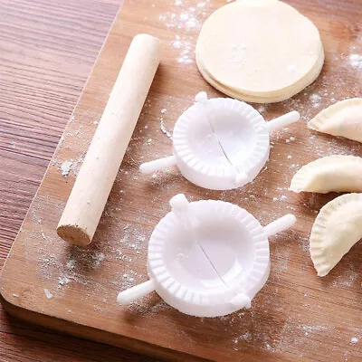 3Pcs DIY Dumpling Maker Mould + Rolling Pin Dough Press Meat Pie Empanada Mold • $9.28