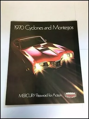 1970 Mercury 24-page Vintage Sales Brochure Catalog - Cyclone Spoiler GT Montego • $19.16