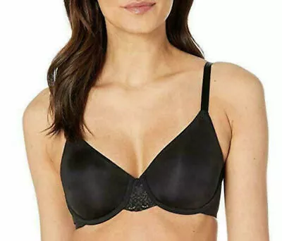 Wacoal 851257 Lace Impressions Seamless Underwire Bra 32DD Black • $26.50