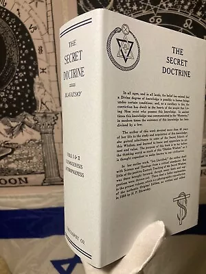 The Secret Doctrine Vol 1 And 2 Facsimile Of The 1888 Edition Blavatsky • $117