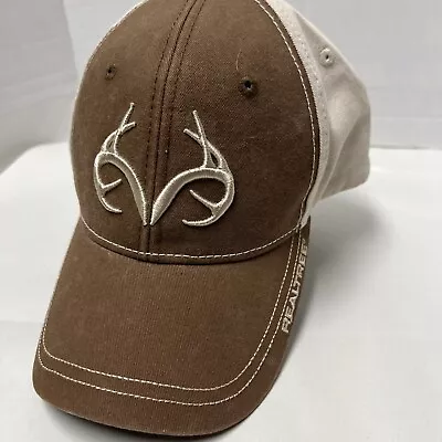 Realtree By Outdoor Cap Antler Logo Gray Adjustable Hat • $9.99