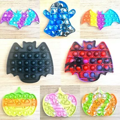 £3.99 • Buy Halloween Pop Popper Fidget Toy Push It Poppet Bubble Stress Autism Anxiety Tool