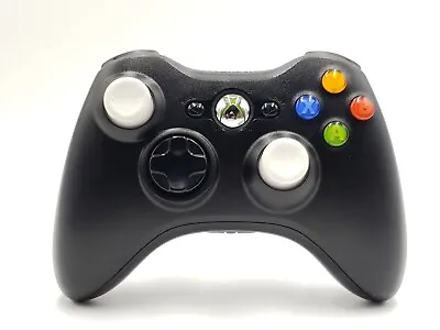 $19.87 • Buy Custom Black & White Microsoft Xbox 360 Wireless Controller - Cleaned, Tested
