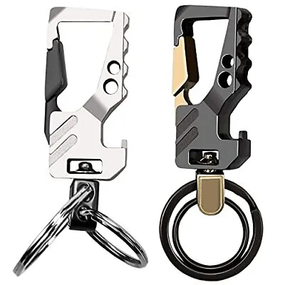 2Pcs Key Chains For Men Carabiner Keychain Car Keychain Heavy Duty Business Key • $13.83