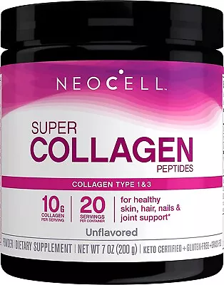 Neocell - Super Collagen Powder Type 1 & 3 Collagen Peptides 7oz (200 G) • $18.97