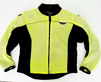 Fly Tactical Riding Gear Mesh Safety Jacket Men XXL Neon Z Vented Lightweight • $48.94