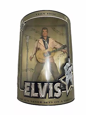Vintage 1993 Hasbro Elvis Presley Teen Idol 12  Doll W/ Guitar Microphone NRFB • $5