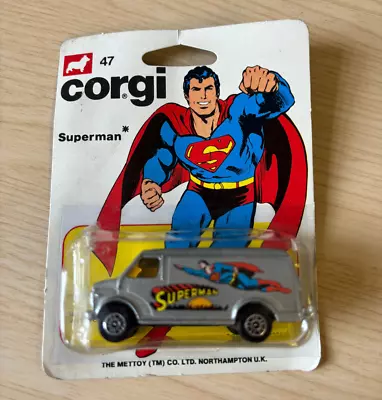 Corgi Juniors 47 Superman Chevrolet Van Unopened Blister Bubble Carded Toys • $31.11
