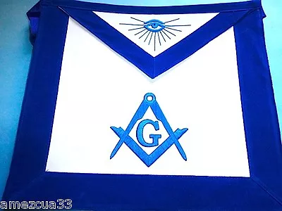 Master Mason Apron Light Blue  Threads  Synthetic Heavy Leather • $60